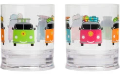 Juego De Vasos Flamefield Campers Smiles 310 Ml Juego De 2