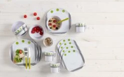 Berger Dots Vajilla De Melamina 16 Pzas Verde
