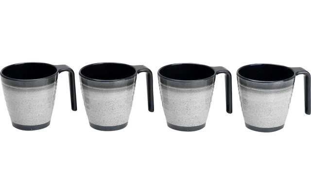 Vajilla De Melamina De Granito Flamefield 12 Piezas Gris 3 Vajilla De Melamina De Granito Flamefield 12 Piezas Gris - Imagen 3