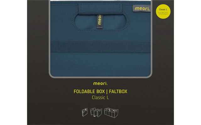 Caja Plegable Meori Classic Azure Blue Grande 30 Litros 7 Caja Plegable Meori Classic Azure Blue Grande 30 Litros - Imagen 7