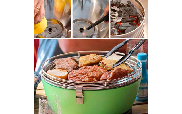 Fire Design Vesuvio Charcoal Grill / Table Grill Fucsia 3 Fire Design Vesuvio Charcoal Grill / Table Grill Fucsia - Imagen 3