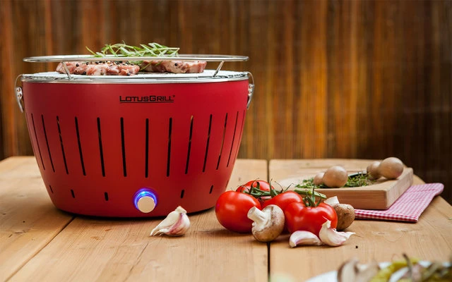 LotusGrill S, Parrilla De Carbón/mesa Con Bolsa De Transporte, Color Púrpura Ciruela 1 LotusGrill S, Parrilla De Carbón/mesa Con Bolsa De Transporte, Color Púrpura Ciruela