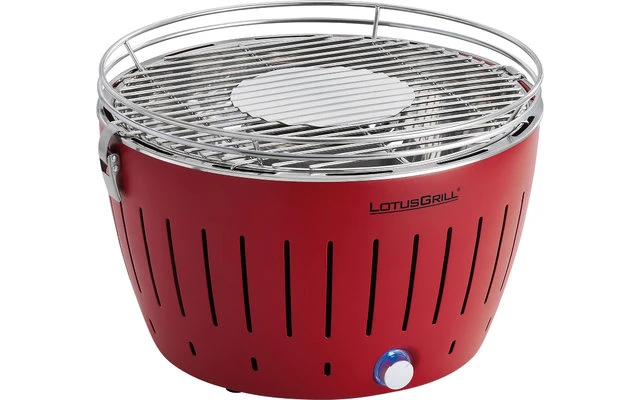 Parrilla De Carbón LotusGrill Con Bolsa De Transporte Rojo Fuego 2 Parrilla De Carbón LotusGrill Con Bolsa De Transporte Rojo Fuego - Imagen 2