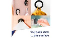 Silwy Clever Gancho Magnético Incl. Metal Nano Gel Pad 5 Cm 2 Pcs. Azul -Cámping Tienda De Ventas 337085 2581289