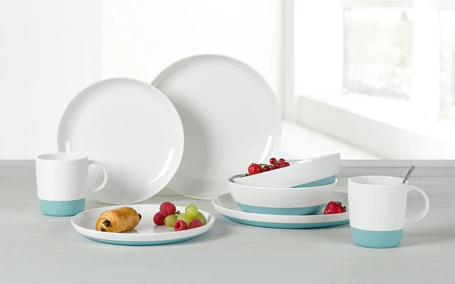 Juego De Vajilla De Melamina Berger Stone 8 Piezas Azul 2 Juego De Vajilla De Melamina Berger Stone 8 Piezas Azul - Imagen 2