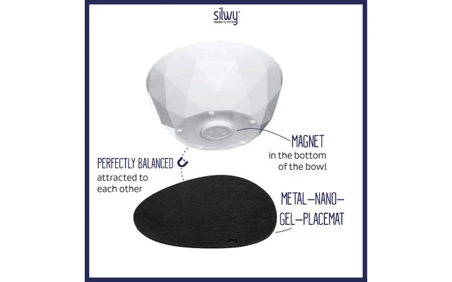 Silwy Magnet Bowl Set 6 Piezas Blanco 1 Silwy Magnet Bowl Set 6 Piezas Blanco