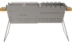 Parrilla De Carbón De Acero Inoxidable Extensible Knister Premium Con Pincho Incluido -Cámping Tienda De Ventas 441681 3120950