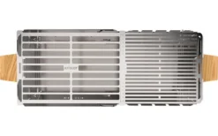 Parrilla De Carbón De Acero Inoxidable Extensible Knister Premium Con Pincho Incluido -Cámping Tienda De Ventas 441687 3120956