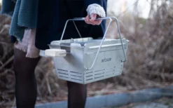 Parrilla De Carbón De Acero Inoxidable Extensible Knister Premium Con Pincho Incluido -Cámping Tienda De Ventas 441690 3120962