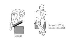Outwell Cornillon Taburete Alto Y Caja De Almacenamiento 37 Litros -Cámping Tienda De Ventas 460643 3461392