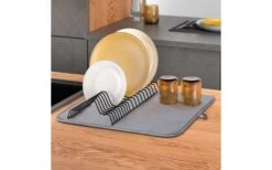 Escurridor Metaltex Dry-Tex 2 En 1 Con Tapete De Microfibra Plata -Cámping Tienda De Ventas 497090 3367256