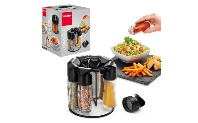 Metaltex Especiero-8 Negro 1 Metaltex Especiero-8 Negro