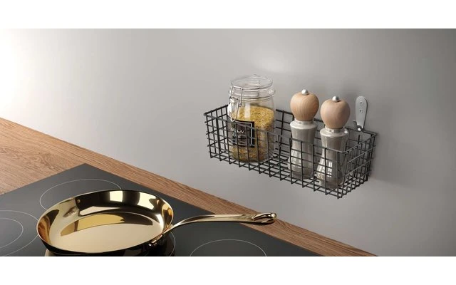 Cesta Multiusos Metaltex Koala Lava 33 X 12 X 9 Cm Negro Mate 2 Cesta Multiusos Metaltex Koala Lava 33 X 12 X 9 Cm Negro Mate - Imagen 2