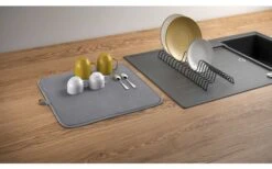 Escurridor Metaltex Dry-Tex 2 En 1 Con Tapete De Microfibra Plata -Cámping Tienda De Ventas 497414 3367262