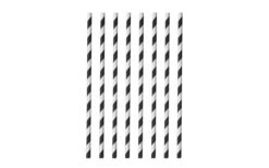 Pajitas De Papel Metaltex 40 Unidades Blanco/negro