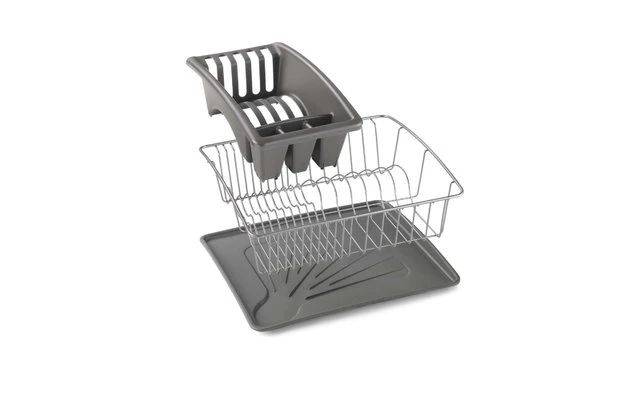 Cesta De Fregadero AquaTex De Metaltex Con Cubeta Y Recogedor De Cubiertos 2 Cesta De Fregadero AquaTex De Metaltex Con Cubeta Y Recogedor De Cubiertos - Imagen 2