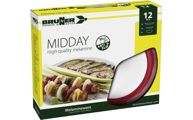Brunner Midday Cosmic Vajilla De Melamina 12 Pzas. 1 Brunner Midday Cosmic Vajilla De Melamina 12 Pzas.