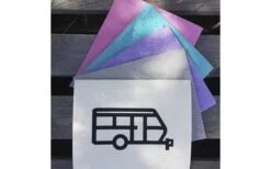 Pufz Toalla De Té Sueca Patrón De Caravanas Morado