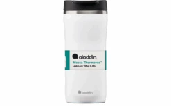 Taza De Acero Inoxidable Aislante Aladdin Barista Mocca De 0,35 Litros, Color Verde Salvia
