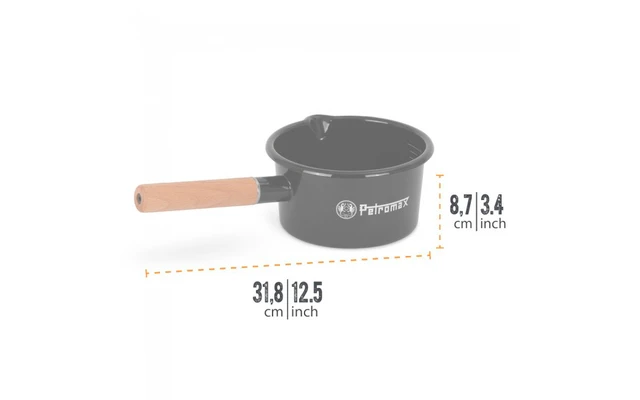 Cacerola Esmaltada Petromax 1 Litro Negra 3 Cacerola Esmaltada Petromax 1 Litro Negra - Imagen 3