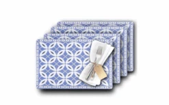 Westmark Arabesque Placemats 4 Piezas 43.5 X 28.5 Cm Azul -Cámping Tienda De Ventas 613147 4438147