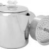 Cafetera De Acero Inoxidable GSI Para 6 Tazas Con Mango De Silicona 0,9 Litros