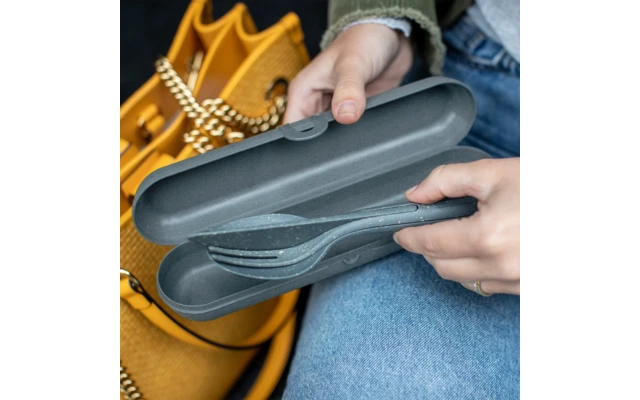 Estuche Para Cubiertos Koziol KLIKK ETUI Nature Coral 2 Estuche Para Cubiertos Koziol KLIKK ETUI Nature Coral - Imagen 2