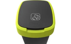 Papelera Rotho Twist Con Tapa Abatible 25 Litros Verde Muérdago