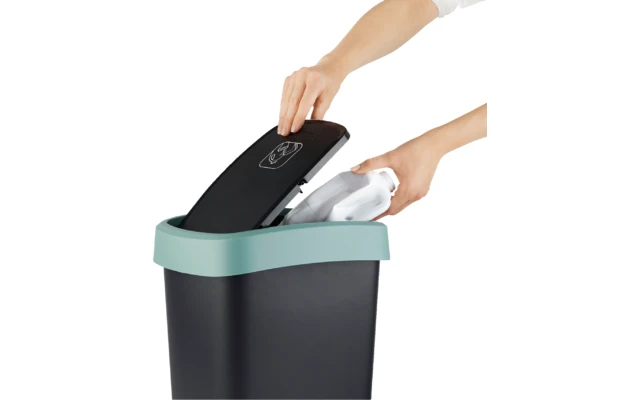 Papelera Rotho Twist Con Tapa Abatible 25 Litros Verde Muérdago 5 Papelera Rotho Twist Con Tapa Abatible 25 Litros Verde Muérdago - Imagen 5