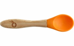 Pandoo Juego De Cucharas De Bambú Y Silicona Para Niños 5 Piezas