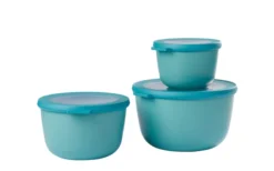 Mepal Cirqula Juego De 3 Cuencos Redondos 500 / 1000 / 2000 Ml Verde Nórdico -Cámping Tienda De Ventas 752709 5025321 1