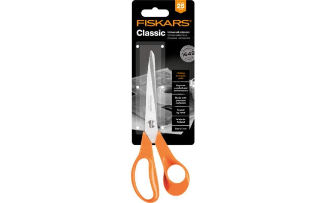 Tijeras Fiskars Classic Universal 21 Cm 2 Tijeras Fiskars Classic Universal 21 Cm - Imagen 2