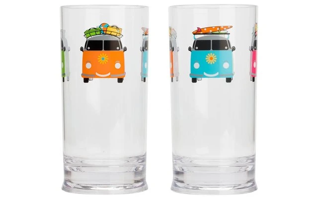 Juego De Vasos Flamefield Campers Smiles 310 Ml Juego De 2 2 Juego De Vasos Flamefield Campers Smiles 310 Ml Juego De 2 - Imagen 2