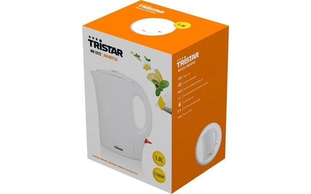 Hervidor Eléctrico Tristar WK-3372 230 V 1 Litro 2 Hervidor Eléctrico Tristar WK-3372 230 V 1 Litro - Imagen 2